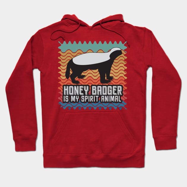 honey badger spirit animal Hoodie by Mako Design 